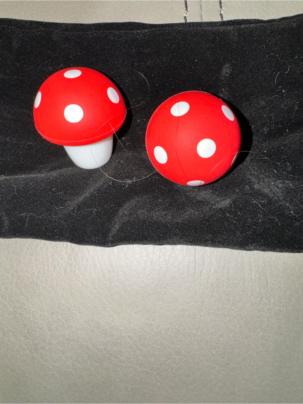 Red Polka Dot Mushroom. Wine/Bottle stoppers.